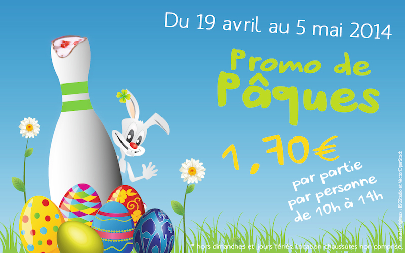 Promo vacances de Pâques bowling